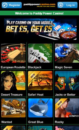Paddy Power Mobile Casino